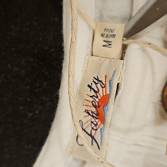 💕FAHERTY💕 Dream Cotton Gauze Jamesport Romper ~ White Medium M NWT - Picture 15 of 16